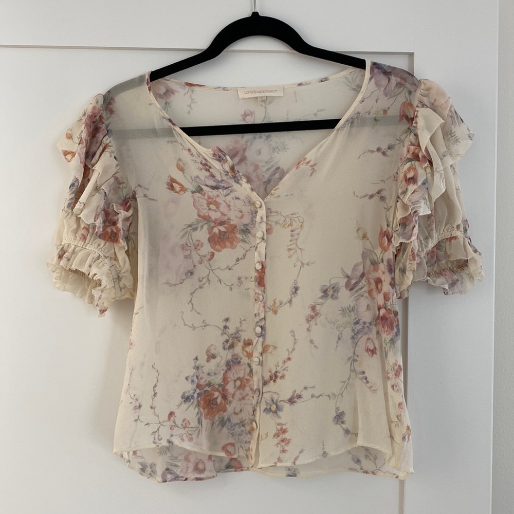 Beautiful LSF silk blouse (matching skirt also avail), only worn a few times!